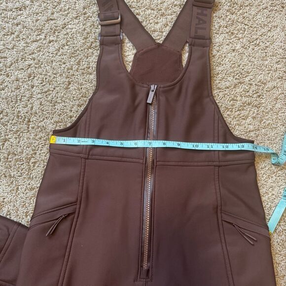 Halfdays Isabel Soft Shell Bib Pant Ski XS Waterproof Brown Spiked Cocoa - Picture 6 of 12